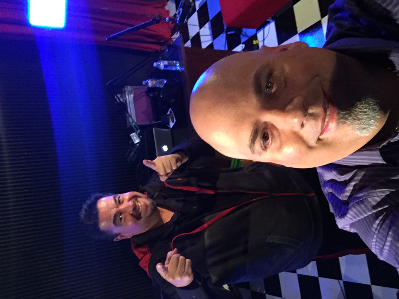 Allen Horner with Lou Pizarro during Repo Radio